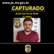 Foragido e acusado de homicídio é capturado pela Polícia Civil em MS