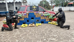 Carro furtado no Rio Grande do Sul é apreendido em MS com 500 quilos de drogas