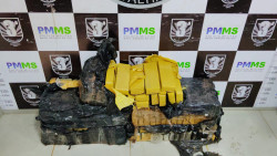 Polícia Militar apreende 131,3 quilos de maconha em terreno baldio em Dourados