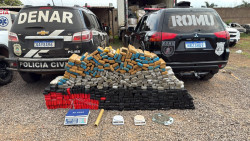 Homens são presos em bairro da Capital com quase meia tonelada de drogas