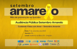 Ações do Setembro Amarelo da prefeitura começam com audiência pública sobre saúde mental
