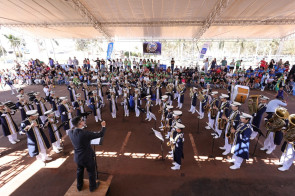 Em abertura do Campeonato de Bandas e Fanfarras, Marçal destaca retomada do evento após 25 anos