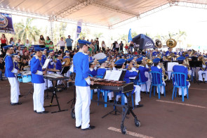 Em abertura do Campeonato de Bandas e Fanfarras, Marçal destaca retomada do evento após 25 anos
