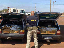 Perseguição termina em prisões e 804 quilos de maconha apreendidos