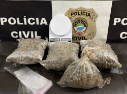 Polícias Civil e Militar prendem homem em flagrante por tráfico de drogas