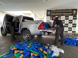 DOF prende rapaz com 1,3 tonelada de droga próximo ao Trevo da Bandeira