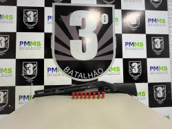 Homem é preso com espingarda e munições após ameaça no Izidro Pedroso