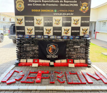 Defron apreende 440 quilos de cocaína em oficina que preparava caminhões para o tráfico