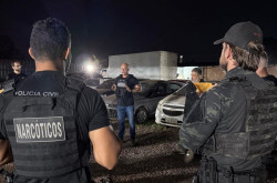 Em apoio à operação de Goiás, policiais de MS prendem três mulheres com 234 kg de maconha