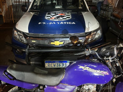 Homem é preso transportando moto furtada e diz que a comprou por R$ 1,4 mil