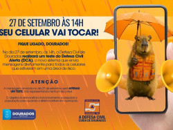Celular vai apitar no dia 17 em teste da Defesa Civil sobre alerta de eventos climáticos