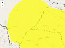 Inmet coloca Dourados e outras 54 cidades em alerta para ventos fortes até amanhã