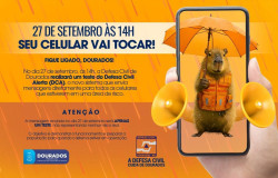 Defesa Civil realiza neste sábado teste sobre novo sistema de alerta em Dourados