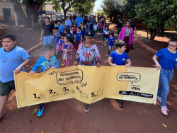 Prefeitura leva ação educativa sobre trânsito a alunos do distrito de Panambi