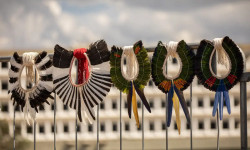 Indígenas fazem ato no STF e defendem derrubada do marco temporal