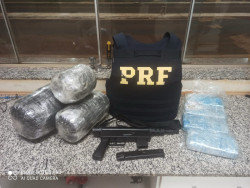 Contratado por R$ 5 mil, alagoano é preso com submetralhadora e drogas na fronteira de MS