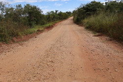 Cascalhamento na estrada de Lagoa Grande resiste às chuvas