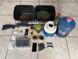 Homem é preso pelas polícias de MS e SP com derivados de maconha e arma de fogo