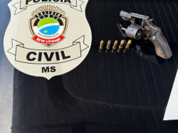 Polícia Civil prende homem em flagrante por posse irregular de arma de fogo