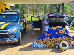 Carro clonado levava 340 quilos de maconha de MS para São Paulo