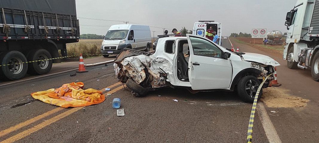 Acidente com vítima fatal (Imagem: Rones César/Alvorada Informa)