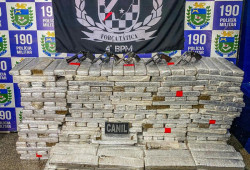 Polícia apreende armas e 500 quilos de maconha em peças agrícolas