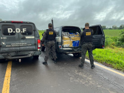 DOF apreende 350 quilos de drogas que seriam entregues no Rio Grande do Sul