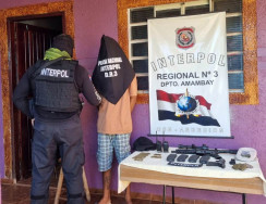 Brasileiro com armamento de guerra é preso pela Interpol na fronteira do Paraguai com MS