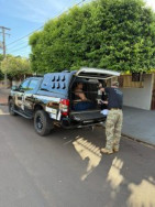 Uma das detidas durante a ação nesta terça-feira (Foto: Divulgação/PC)