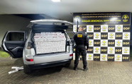 Homem é preso levando 1.800 pacotes de cigarro paraguaio para o Paraná
