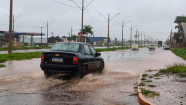 Chuva já acumula 52 milímetros em Dourados nesta segunda-feira