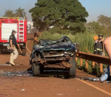 Passageira morre em acidente envolvendo 3 veículos na saída de Maracaju para Jardim