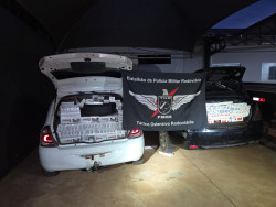 Ação conjunta apreende 7 veículos com cigarros e medicamentos do Paraguai