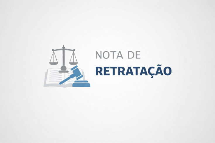 Nota de retratação por determinação judicial