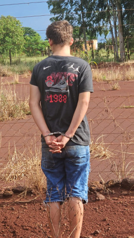 Autor foi preso nesta terça-feira (Foto: Sidnei Bronka/Ligado Na Notícia)