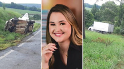 Após carro capotar, casal douradense é atropelado por caminhão e mulher morre no PR