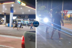 Juliano Ferro agride homem com barra de ferro em posto de combustível