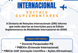 Uems lança editais para mobilidade internacional em pesquisa; confira