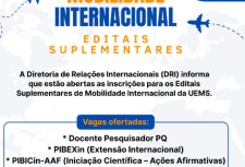 Uems lança editais para mobilidade internacional em pesquisa; confira