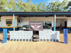 Polícia apreende veículos e mercadorias ilícitas na MS-164