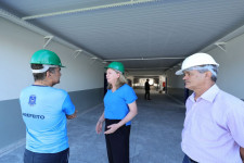 Obra de reforma da Escola Avani avança e Marçal destaca qualidade dos serviços