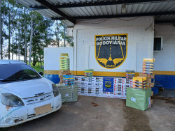 Motorista abandona veículo com R$ 76 mil em mercadorias contrabandeadas