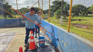 Quadras poliesportivas do Parque Antenor Martins voltam a receber revitalização