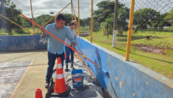 Quadras poliesportivas do Parque Antenor Martins voltam a receber revitalização