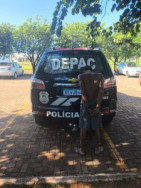 Autor já detido pelos policiais (Foto: Divulgação/PC)
