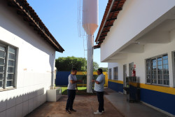 Ceim Claudete Pereira Lima recebe nova caixa d'água da prefeitura