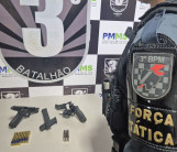 Ao verificar denúncia, Força Tática prende 2 e evita plano de assassinato a mando de facção