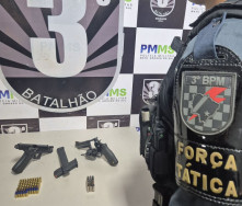 Ao verificar denúncia, Força Tática prende 2 e evita plano de assassinato a mando de facção