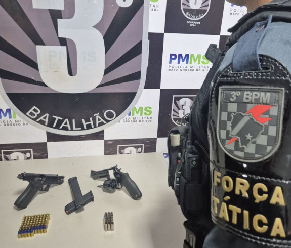 Ao verificar denúncia, Força Tática prende 2 e evita plano de assassinato a mando de facção
