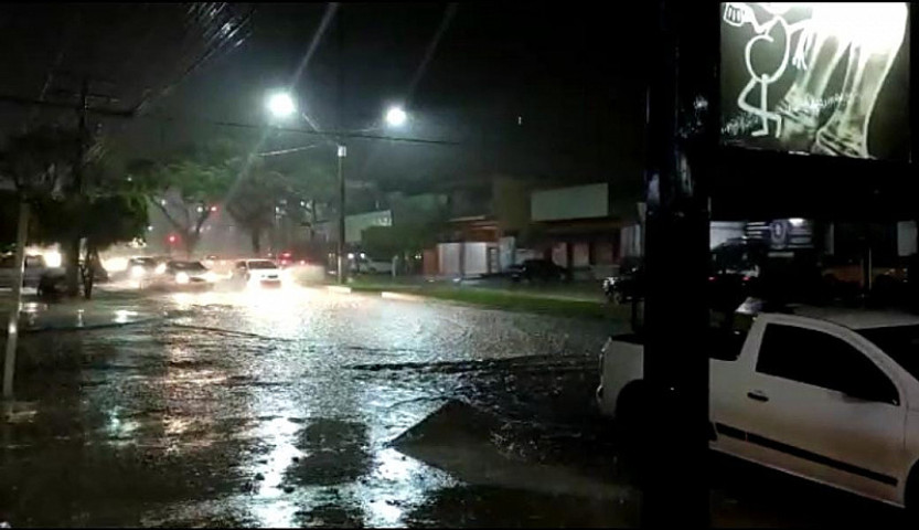 Alerta de chuva forte e rajadas de vento para Dourados e região (Imagem: Reprodução)